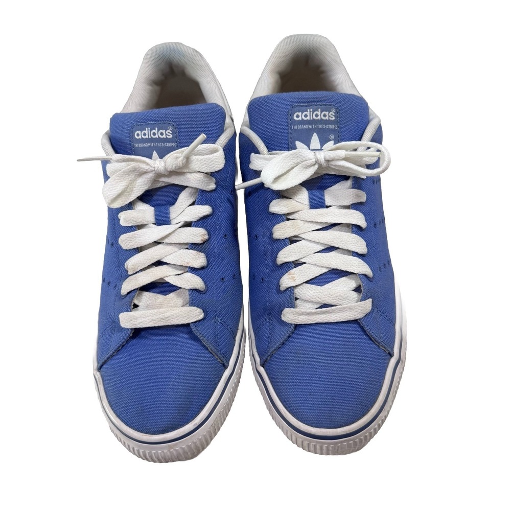 ADIDAS adicourt AS Mens Sz 9.5 Blue White Skate Shoe Sneaker